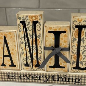 Family Is Everything Handmade Decor